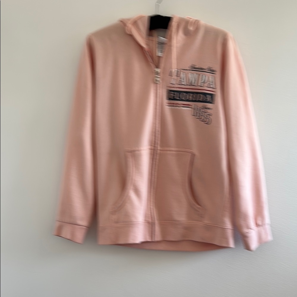 Tampa - Pink Zip Up Hoodie